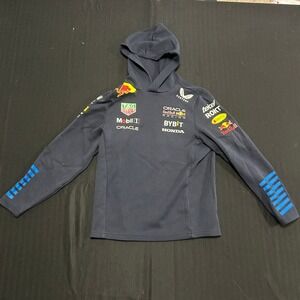 Castore Oracle Red Bull Racing F1 Team Navy Blue Kids Hoodie Pullover 1391